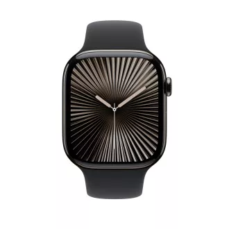 Uhr Acc/46/Schwarzes Sportband - S/M