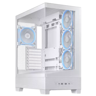 ASUS Gehäuse A31 PLUS TG ARGB FANS weiß