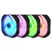SCYTHE KF1425FD18R-P Kaze Flex 140 mm Rund RGB PWM Lüfter 300-1800 U/min