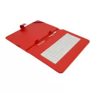 AIREN AiTab Ledertasche 4 mit USB Tastatur 10" ROT (CZ/SK/DE/UK/US... Layout)