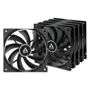 ARCTIC F12 Value Pack (Schwarz) - ARCTIC F12 Gehäuselüfter - 120mm Gehäuselüfter geräuscharm - 5er-Pack
