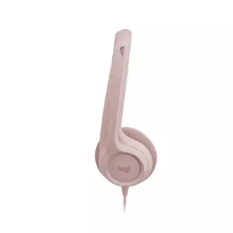 Plötzlich. Set Logitech Stereo USB Headset H390, rosa