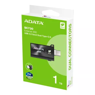 ADATA SC730/1TB/SSD/Extern/Schwarz/5R