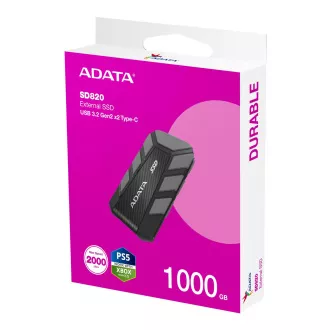 ADATA SD820/1TB/SSD/Extern/Grau/5R