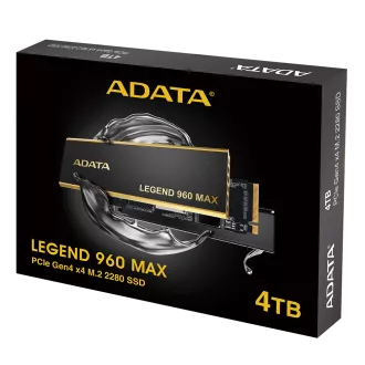ADATA LEGEND 960 MAX/4TB/SSD/M.2 NVMe/Schwarz/Kühlkörper/5R
