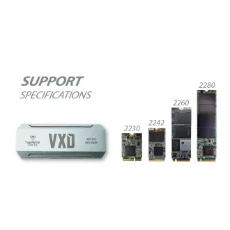 Patriot VXD externe Box USB 3.2 M.2 NVMe SSD RGB Patriot VXD externe Box USB 3.2 M.2 NVMe SSD RGB