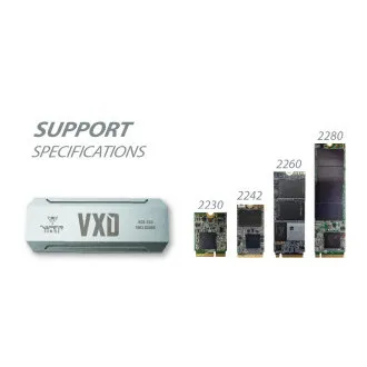 Patriot VXD externe Box USB 3.2 M.2 NVMe SSD RGB Patriot VXD externe Box USB 3.2 M.2 NVMe SSD RGB