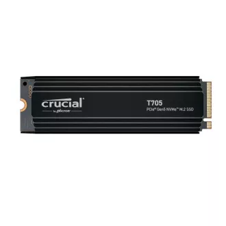 Crucial T705/2TB/SSD/M.2 NVMe/Schwarz/Kühlkörper/5R
