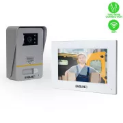 EVOLVEO DoorPhone AP1-2, kabelgebundenes Videotelefon mit App, weiß