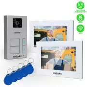 EVOLVEO DoorPhone AP2-2 schnurgebundenes Videotelefon für zwei Wohnungen mit App, weiß