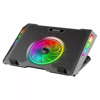 EVOLVEO Ania 16, Notebook-Kühlpad, 5x Lüfter, RGB-Hintergrundbeleuchtung
