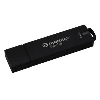 Kingston Ironkey D500S/64GB/USB 3.2/USB-A/Schwarz Kingston Ironkey D500S/64GB/USB 3.2/USB-A/Schwarz