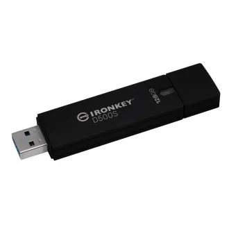 Kingston Ironkey D500S/128 GB/USB 3.2/USB-A/Schwarz Kingston Ironkey D500S/128 GB/USB 3.2/USB-A/Schwarz