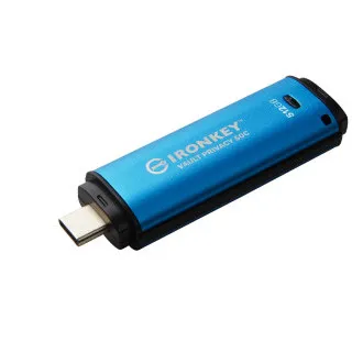 Kingston Ironkey Vault Privacy 50C/512GB/USB 3.2/USB-C/Blau Kingston Ironkey Vault Privacy 50C/512GB/USB 3.2/USB-C/Blau