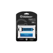 Kingston Ironkey Keypad 200C/128GB/USB 3.0/USB-C/Blau