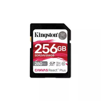 Kingston Canvas React Plus/SDHC/256GB/UHS-II U3/Klasse 10