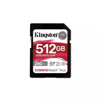 Kingston Canvas React Plus/SDHC/512GB/UHS-II U3/Klasse 10
