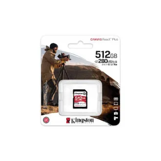 Kingston Canvas React Plus/SDXC/512 GB/UHS-II U3 / Klasse 10 Kingston Canvas React Plus/SDXC/512 GB/UHS-II U3 / Klasse 10