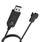 AKASA - 5V zu 12V DC Step-Up Spannungswandler Kabel für USB zu 3-Pin & 4-Pin PC Lüfter
