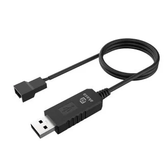 AKASA - 5V zu 12V DC Step-Up Spannungswandler Kabel für USB zu 3-Pin & 4-Pin PC Lüfter AKASA - 5V zu 12V DC Step-Up Spannungswandler Kabel für USB zu 3-Pin & 4-Pin PC Lüfter
