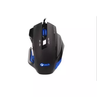 C-TECH Akantha/Herring/Optisch/Rechtshänder/2 400 DPI/Wireless USB/Blau
