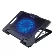 C-TECH CLP-S100 Kühlpad, 17", 1x 140mm, 2x USB, blaue Hintergrundbeleuchtung