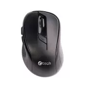 C-TECH Maus WLM-02/Ergonomisch/Optisch/Rechtshänder/1 600 DPI/Kabellos USB/Schwarz