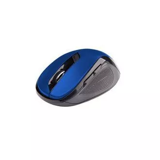 C-TECH Maus WLM-02/Ergonomisch/Optisch/Rechtshänder/1 600 DPI/Kabellos USB/Schwarz-Blau