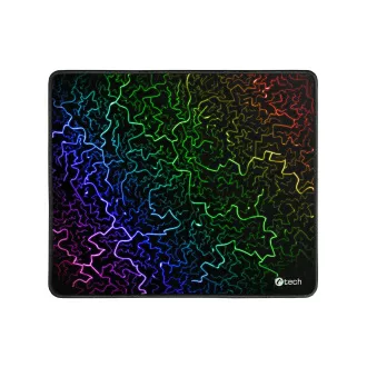 Gaming Mauspad C-TECH ANTHEA ARC, farbig, für Gaming, 320x270x4mm, genähte Kanten