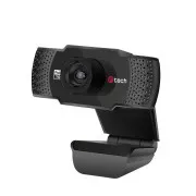 Webcam C-TECH CAM-11FHD, 1080P, Mikrofon, schwarz
