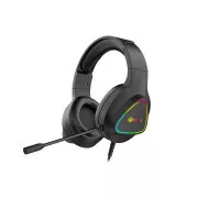 C-TECH Midas Gaming Headset (GHS-17BK), Casual Gaming, RGB Hintergrundbeleuchtung, schwarz