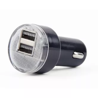 Gembird 2x USB Autoladegerät 2,1A, schwarz