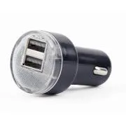 Gembird 2x USB Autoladegerät 2,1A, schwarz