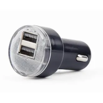 Gembird 2x USB Autoladegerät 2,1A, schwarz