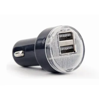 Gembird 2x USB Autoladegerät 2,1A, schwarz
