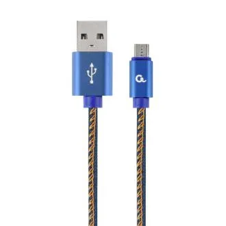 Gembird geflochtenes Denim USB-A/microUSB Kabel 1m Gembird geflochtenes Denim USB-A/microUSB Kabel 1m