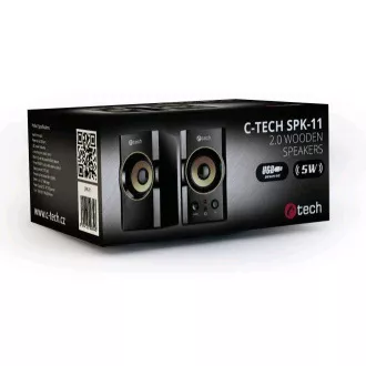 C-TECH SPK-11/Stereo/5W/Schwarz