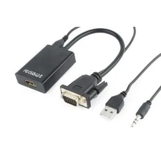 GEMBIRD VGA - HDMI Reduzierer, 0,15m, M/F GEMBIRD VGA - HDMI Reduzierer, 0,15m, M/F