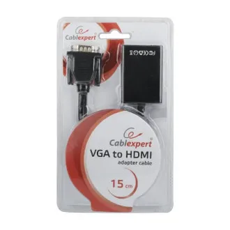 GEMBIRD VGA - HDMI Reduzierer, 0,15m, M/F GEMBIRD VGA - HDMI Reduzierer, 0,15m, M/F