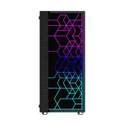 Gembird Computer Fornax 2500 ARGB/Midi Tower/Transparent/Schwarz