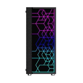 Gembird Computer Fornax 2500 ARGB/Midi Tower/Transparent/Schwarz