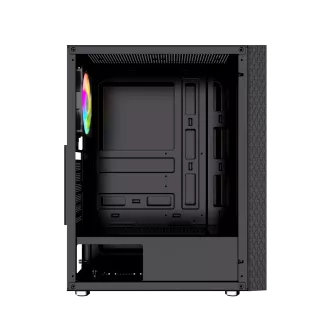 Gembird Computer Fornax 2500 ARGB/Midi Tower/Transparent/Schwarz