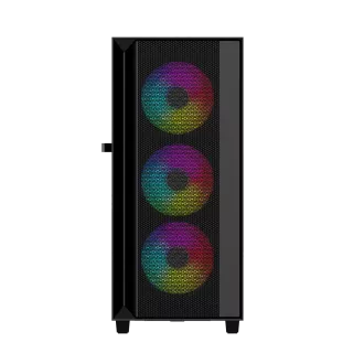 Gembird Fornax 4000 ARGB/Midi Tower/Transparent/Schwarz