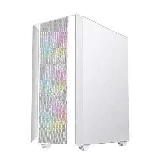 Gembird Fornax 4000 ARGB/Midi Tower/Transpar./Weiß