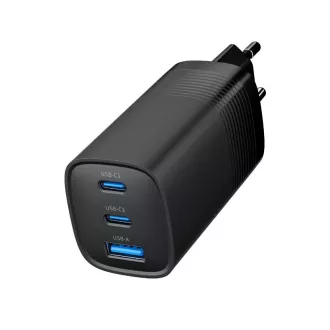 GEMBIRD PD Ladegerät 1xUSB-A 2xUSB-C 67W schwarz GEMBIRD PD Ladegerät 1xUSB-A 2xUSB-C 67W schwarz