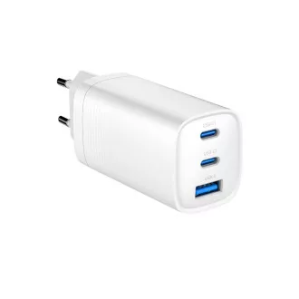 GEMBIRD PD Ladegerät 1xUSB-A 2xUSB-C 67W weiß