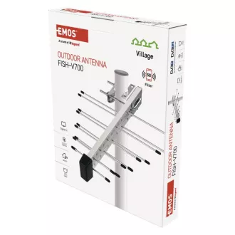 EMOS DVB-T Antenne FISH-V700, 5G Filter, 470-698MHz EMOS DVB-T Antenne FISH-V700, 5G Filter, 470-698MHz