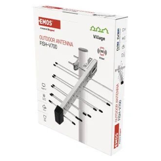 EMOS DVB-T Antenne FISH-V700, 5G Filter, 470-698MHz EMOS DVB-T Antenne FISH-V700, 5G Filter, 470-698MHz