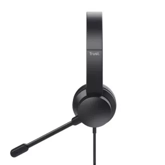 Trust HS-150/Stereo/Buchse/Draht/Schwarz
