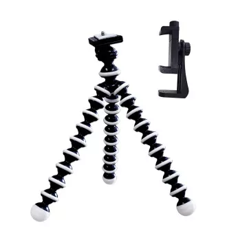Reisestativ VIKING Stativ 4D/Länge 25,5cm/flexibles, strapazierfähiges Gummi/max. Belastung 2kg/Feststellschraube 1/4"